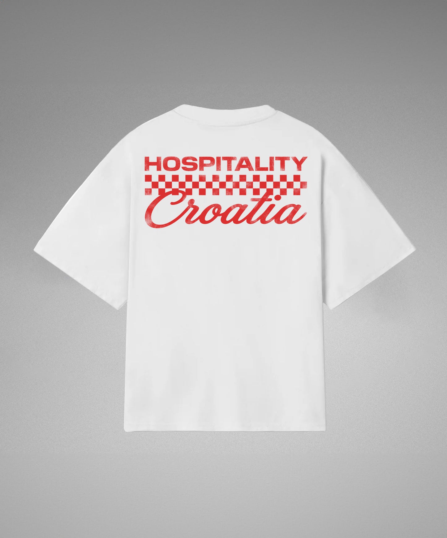 HOSPITALITY CHECKERBOARD T-SHIRT
