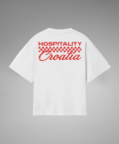HOSPITALITY CHECKERBOARD T-SHIRT