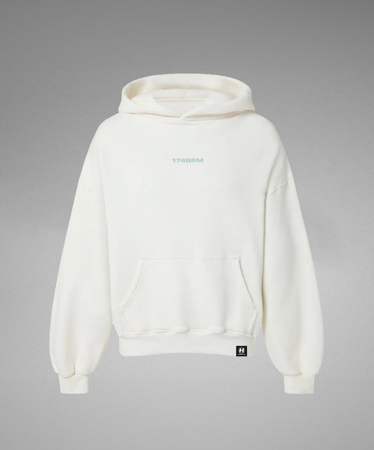174BPM WHITE HOODIE