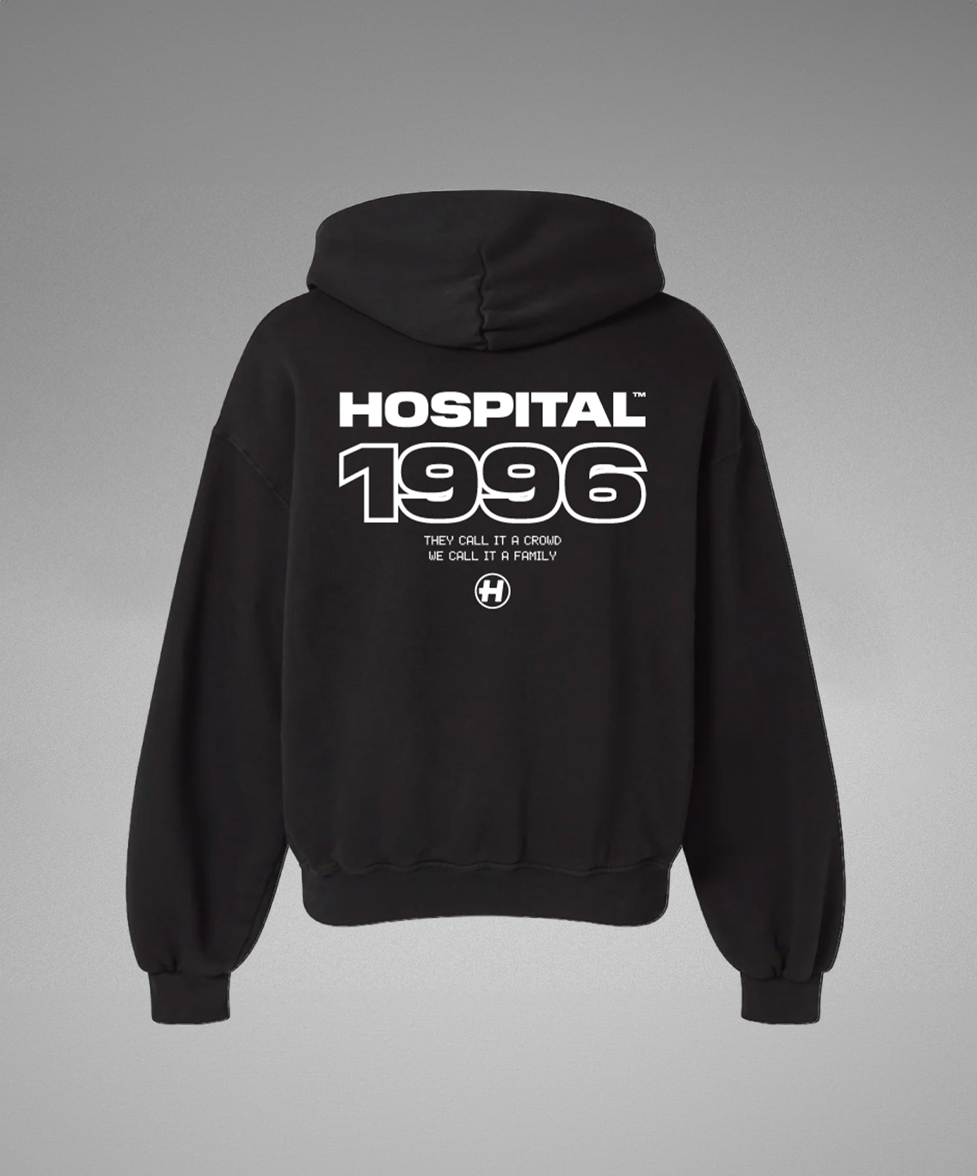 1996-26 BLACK HOODIE – Hospital Records