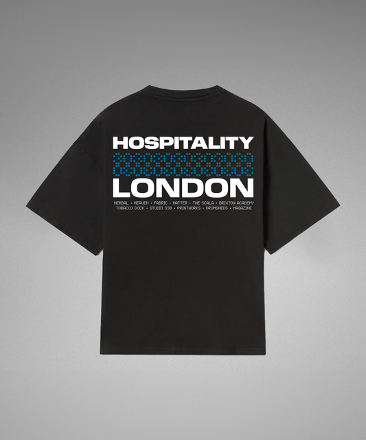 HOSPITALITY LONDON BLACK T-SHIRT