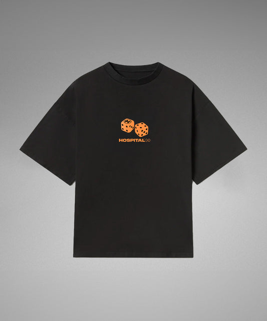 LUCKY DICE BLACK T-SHIRT