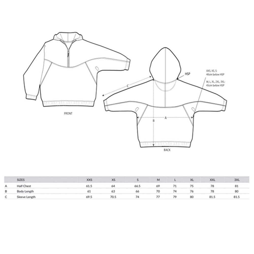 product size guide