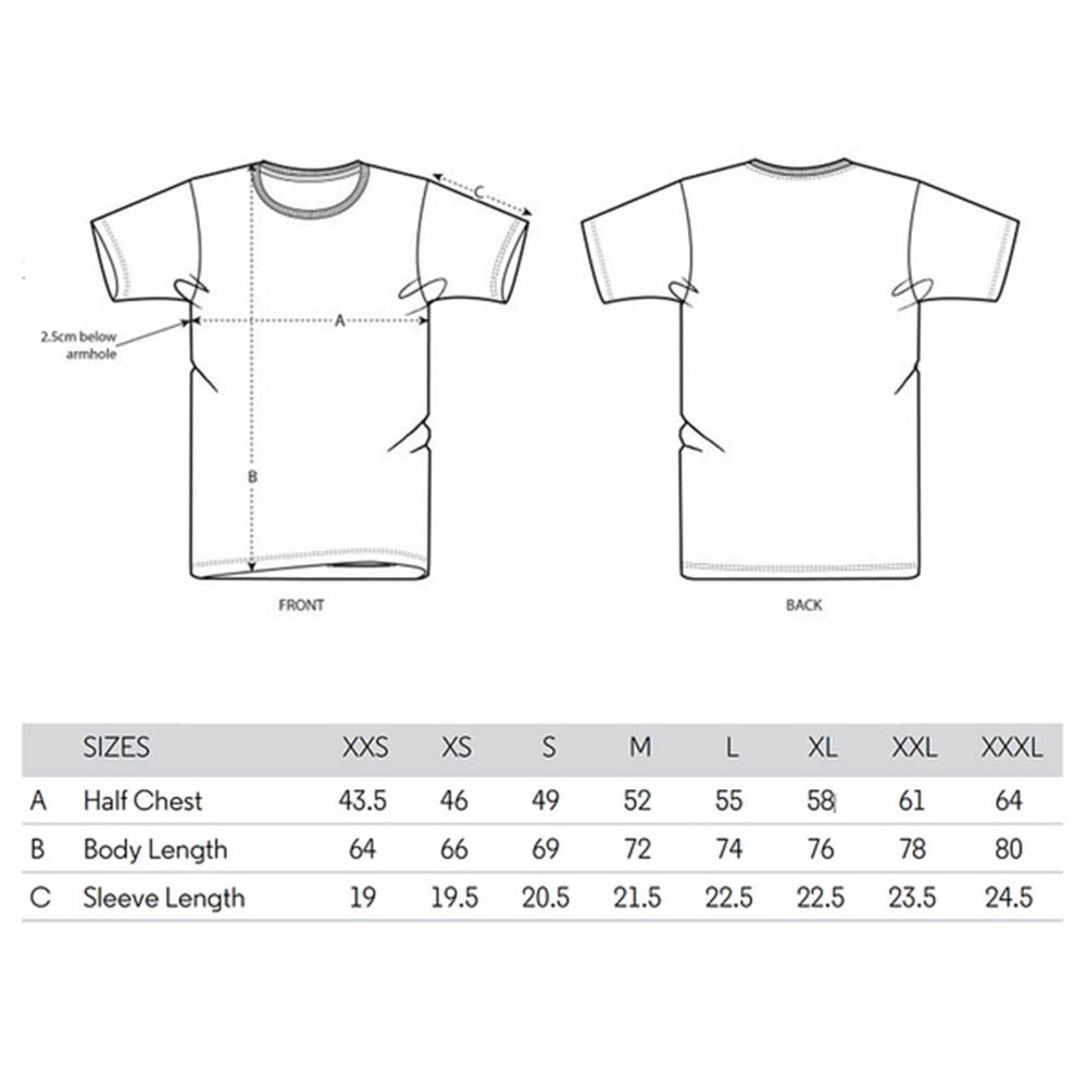 product size guide